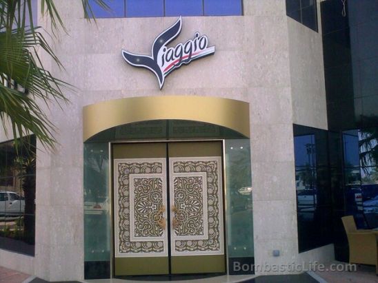 Entrance of Viaggio Italian Restaurant - Kuwait