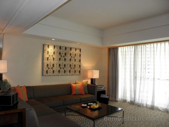 Living Room of a City Suite at Mandarin Oriental Hotel - Singapore