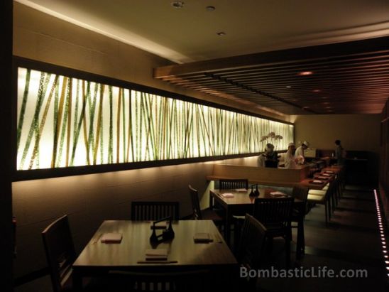 Interior of Keyaki Japanese Restaurant - Singapore.