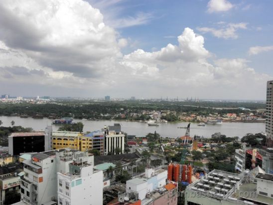 View from our Grand Tower Suite at Sheraton Saigon Hotel and Towers - Ho Chi Minh City, Vietnam