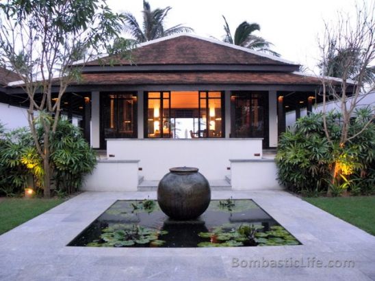 Entrance to a Pool Villa at The Nam Hai Resort in Hoi An, Vietnam.