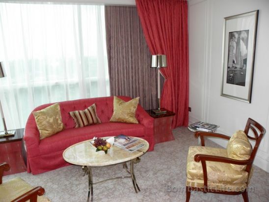 Executive Deluxe Suite Living Room at St. Regis Hotel - Singapore