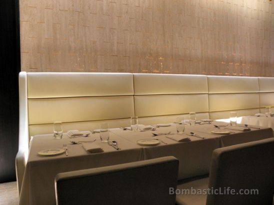 Dining room at Rang Mahal Indian Restaurant in Singapore.