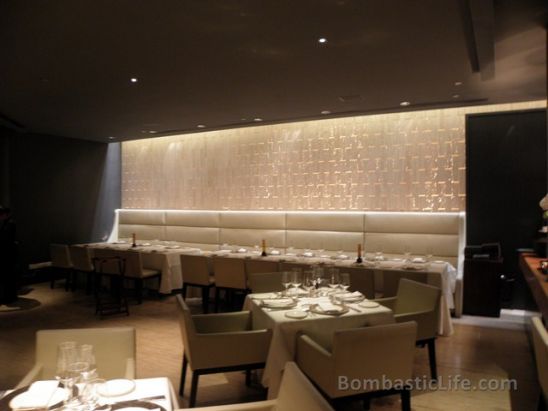 Dining room at Rang Mahal Indian Restaurant in Singapore.
