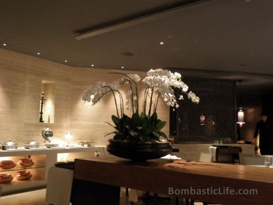 Dining room at Rang Mahal Indian Restaurant in Singapore.