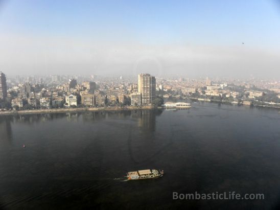 View from our Executive Suite at Fairmont Nile City - Cairo, Egypt