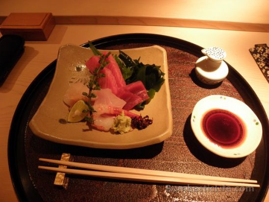 Sashimi platter at Aoki Japanese Sushi Restaurant - Singapore