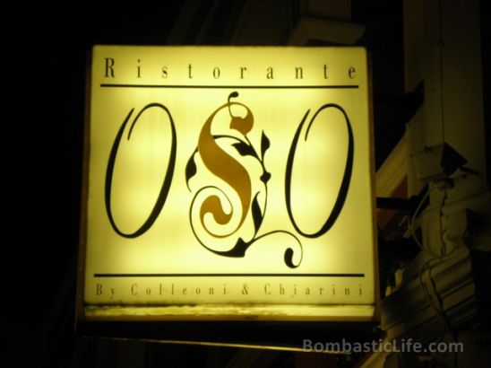 Oso Italian Restaurant – Singapore