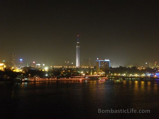 View from Jazz Bar at Kempinski Nile Hotel - Cairo, Egypt