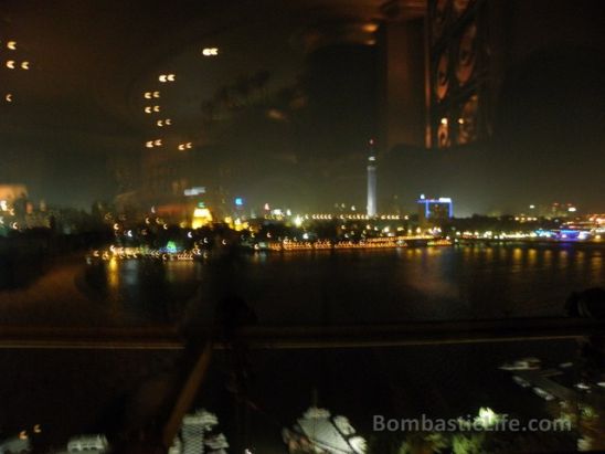 View from Jazz Bar at Kempinski Nile Hotel - Cairo, Egypt