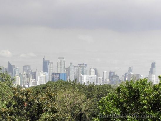 View from the Pool Area at he Marriott Hotel in Manila.