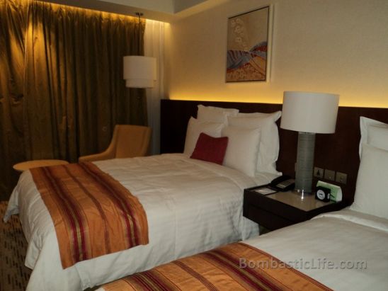 Deluxe Room at the Marriott Hotel in Manila.