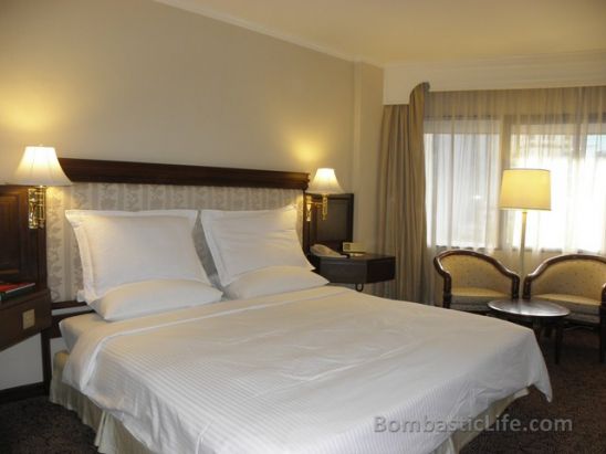 Bedroom of the Minila Suite at the Mandarin Oriental  Manila