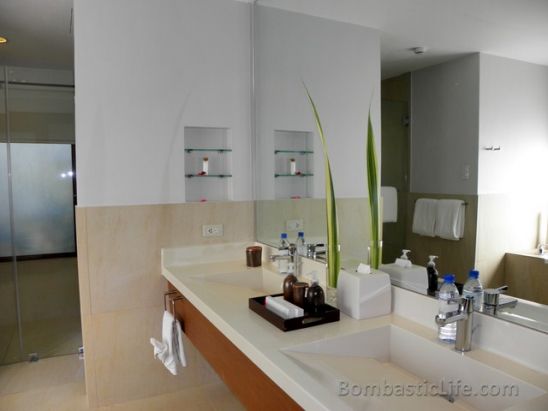 Bathroom of a Beach Front Luxury Villa with Private Pool Misibis Bay Resort.