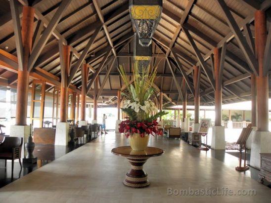 Lobby of Shangri-La Resort in Boracay, Philippines.