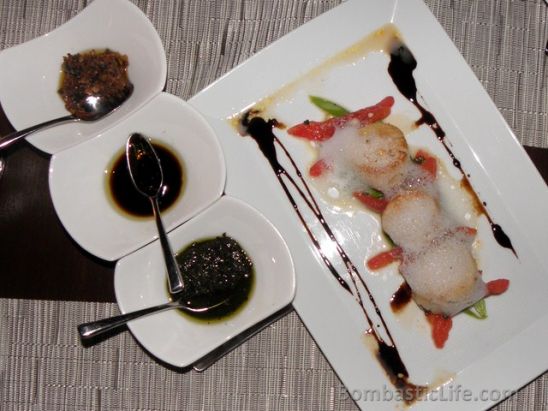 A starter of scallops at Rima Italian Restaurant at Shangri-La Resort – Boracay.