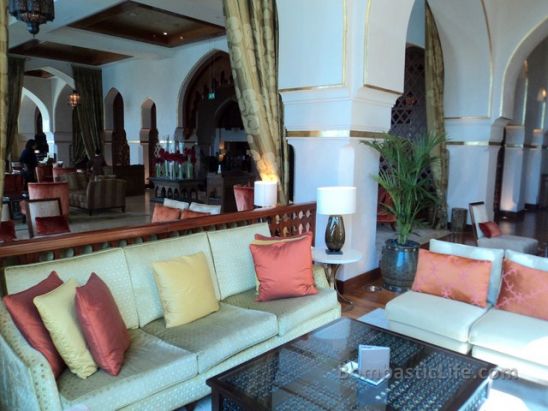 Lobby area in the Palace Hotel Old Town in Dubai. 