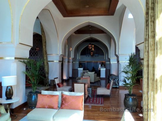 Lobby area in the Palace Hotel Old Town in Dubai. 