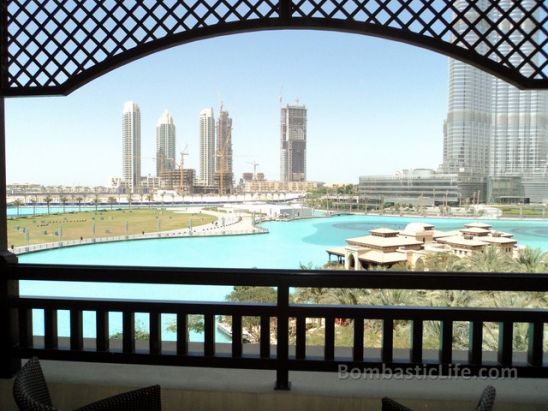 Balcony and View from our Suite at The Palace - The Old Town - Dubai, UAE