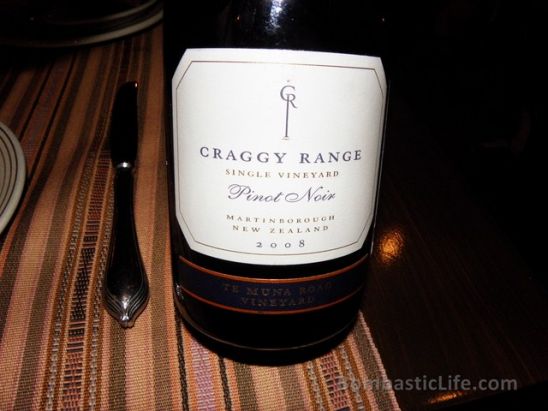 Craggy Range Pinot Noir - a great compliment to our Asian dishes.