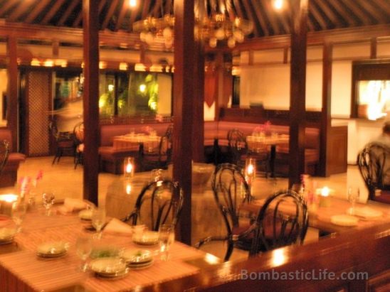 Interior of Spices Asian Restaurant at the Peninsula Hotel – Manila, Philippines.