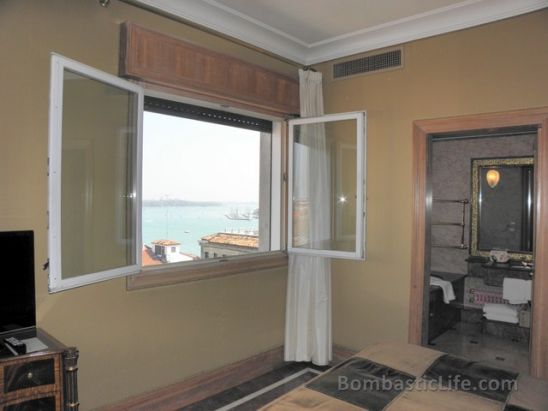 Bedroom of a Executive-Suite-with-view at Bauer Il Palazzo - Venice, Italy.