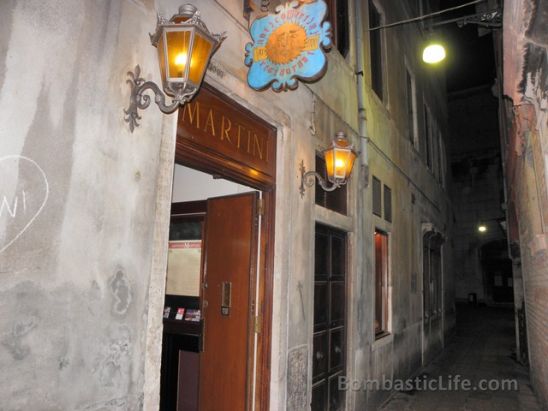 Antico Martini Restaurant in Venice, Italy.