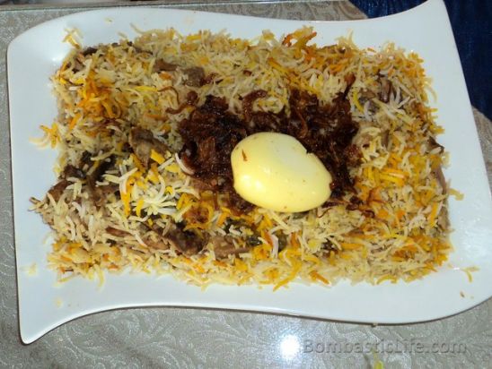 Chicken Biryani at Beit Dickson Restaurant in Salmiya, Kuwait.