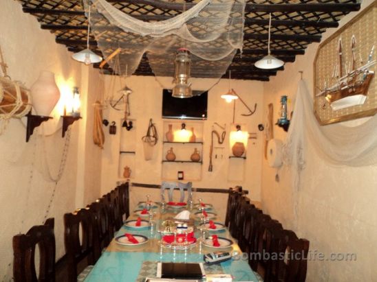 Private Dining Room at Beit Dickson Restaurant in Salmiya, Kuwait.