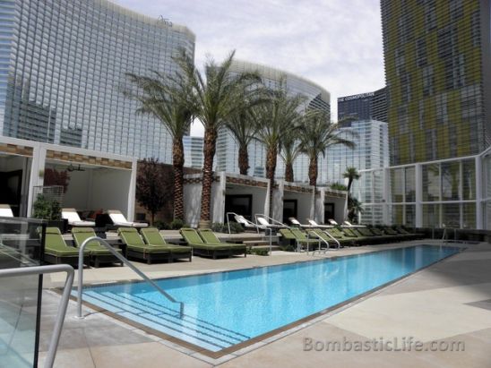 Pool at the Mandarin Oriental Hotel in Las Vegas.