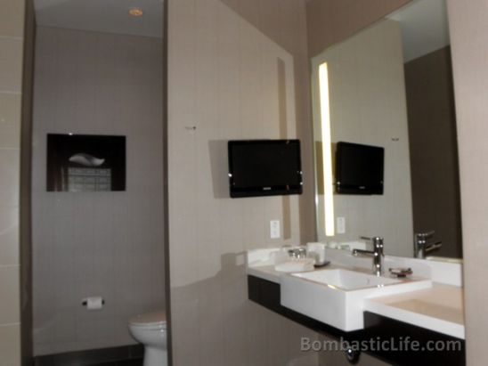 Bathroom of our One Bedroom Penthouse Suite at Vdara in Las Vegas.