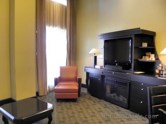 Living Room of Penthouse Suite at Le Place D'Armes.