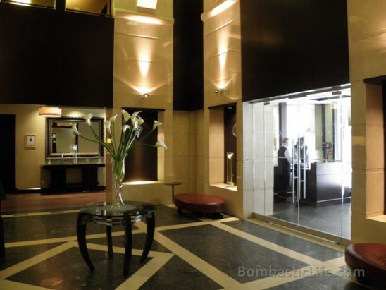 Lobby Area of Le Place D'Armes Hotel & Suites in Montreal.