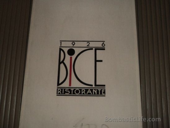 Bice Italian Restaurant in Montreal.