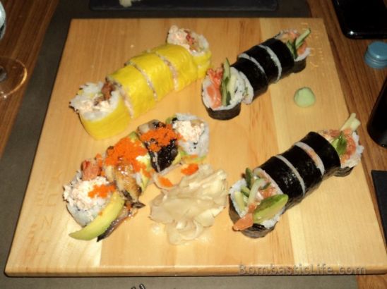 Maki Kamikaze Salmon, Maki CC, Trust the Chef and Maki Fanatic at Yuzu Sushi in Quebec City