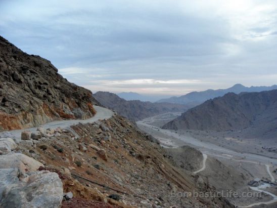 The drive over the mountain to Six Senses Zighy Bay.