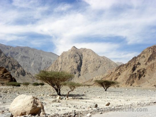 On the drive to Six Senses Zighy Bay in Oman.