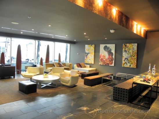Lobby of Opus Hotel in Montreal