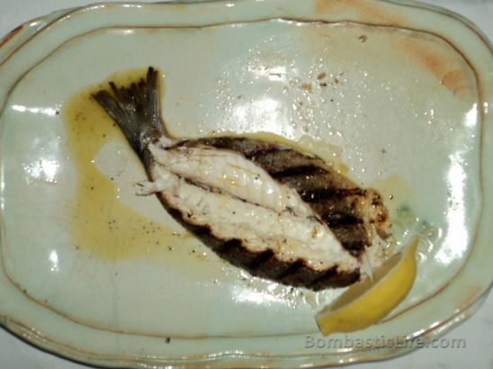 Pesce Del Mondo, baked fish at Sotto Sotto.