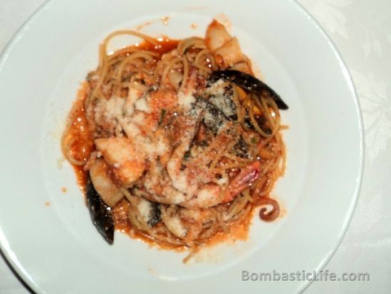 Spaghetti Scoglio, seafood pasta at Sotto Sotto.