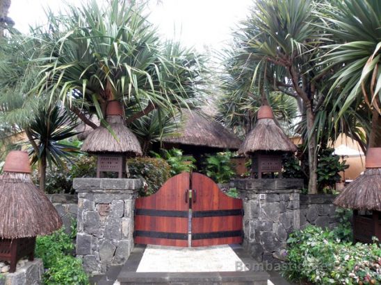 Entrance to our Royal Villa at The Oberoi Mauritius.