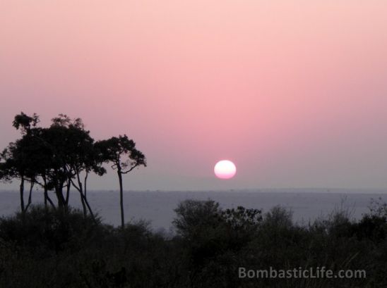 Sunrise at Masai Mara.