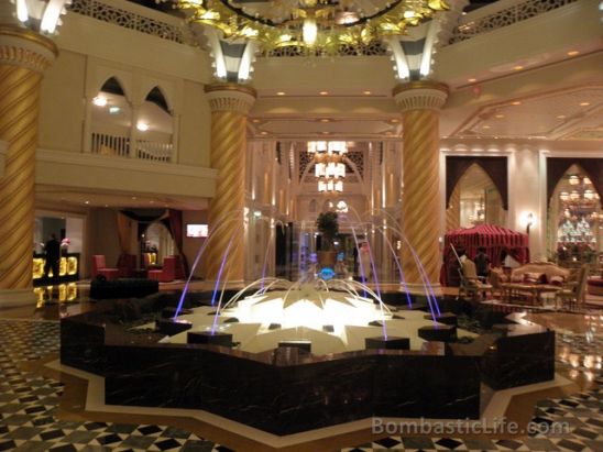 Lobby of Jumeirah Zabeel Saray in Dubai.