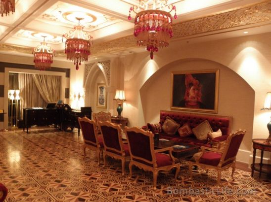 Private Reception Area at at Jumeirah Zabeel Saray in Dubai. 