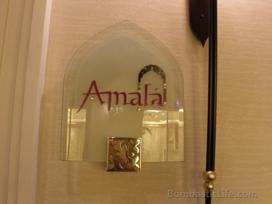 Amala Indian Restaurant at Jumeirah Zabeel Saray in Dubai.