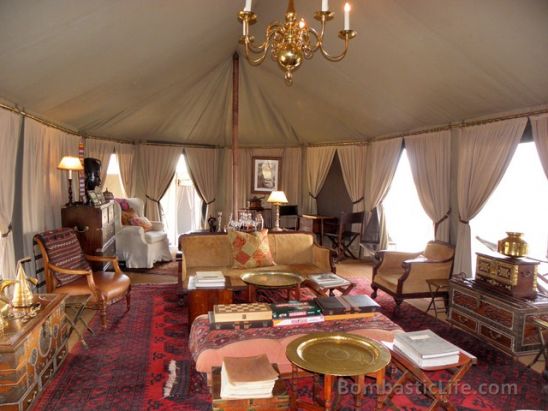 Main Lounge Tent at Singita Sabora Tented Camp - Grumeti Reserves, Tanzania.
