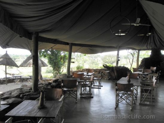 Main dining room at Singita Faru Faru - Grumeti Reserves, Tanzania.