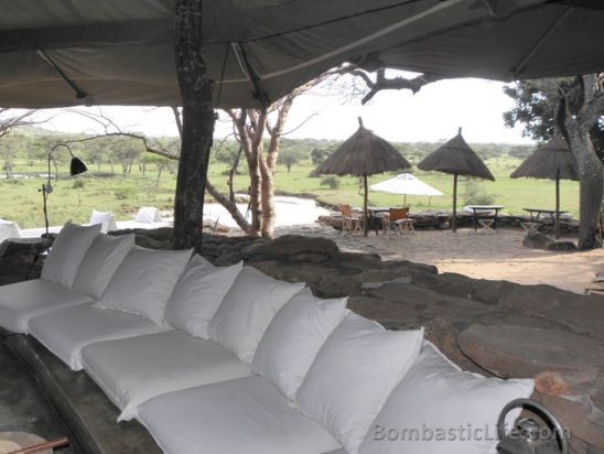 Main lounge at Singita Faru Faru - Grumeti Reserves, Tanzania.