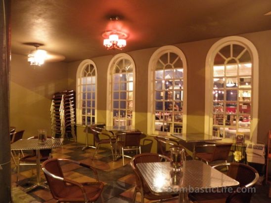 Covered Porch, perfect for al fresco dining at Nirvana Indian Restaurant in New Orleans.
