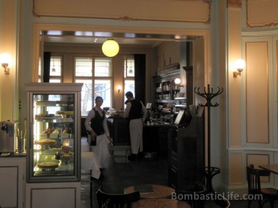 Interior of Einstein Cafe in Berllin